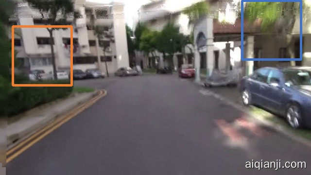 
 | ![
Rapid camera or object motion leads to blurry frames (a).
Stabilizing the videos using all these frames inevitably results in blurry outputs (b).
Figure 4. Effect of selecting and removing blurred frames. Rapid camera or object motion leads to blurry frames (a). Stabilizing the videos using all these frames inevitably results in blurry outputs (b). By selecting and removing blurred frames in a video, our method re-renders the stabilized video using only sharp input frames and thus can avoid synthesizing blurry frames.
3.2.WARPING AND FUSION
Warping. We warp the neighboring frames {In}n∈Ωk to align with the target frame I^k in the virtual camera space. Since we already have the warping field from the target frame to the keyframe F^k→k (estimated from (Yu and Ramamoorthi, 2020)) and the estimated optical flow from the keyframe to neighboring frames {Fk→n}n∈Ωk, we can then compute the warping field from the target frame to neighboring frames {F^k→n}n∈Ωk by chaining the flow vectors. We can thus warp a neighboring frame In to align with the target frame I^k using backward warping. Some pixels in the target frame are not visible in the neighboring frames due to occlusion/dis-occlusion or out-of-boundary. Therefore, we compute visibility mask {αn}n∈Ωk for each neighboring frame to indicate whether a pixel is valid (labeled as 1) in the source frame or not. We use the method (Sundaram et al., 2010) to identify occluded pixels (labeled as 0).
| ![(a) Blending multiple frames at the pixel-level retains sharp contents but often leads to visible artifacts due to the sensitivity to flow inaccuracy.
(b) Blending in the feature level alleviates these artifacts but has difficulty in generating sharp results.
(c) The proposed hybrid-space fusion method is robust to flow inaccuracy and produces sharp output frames.