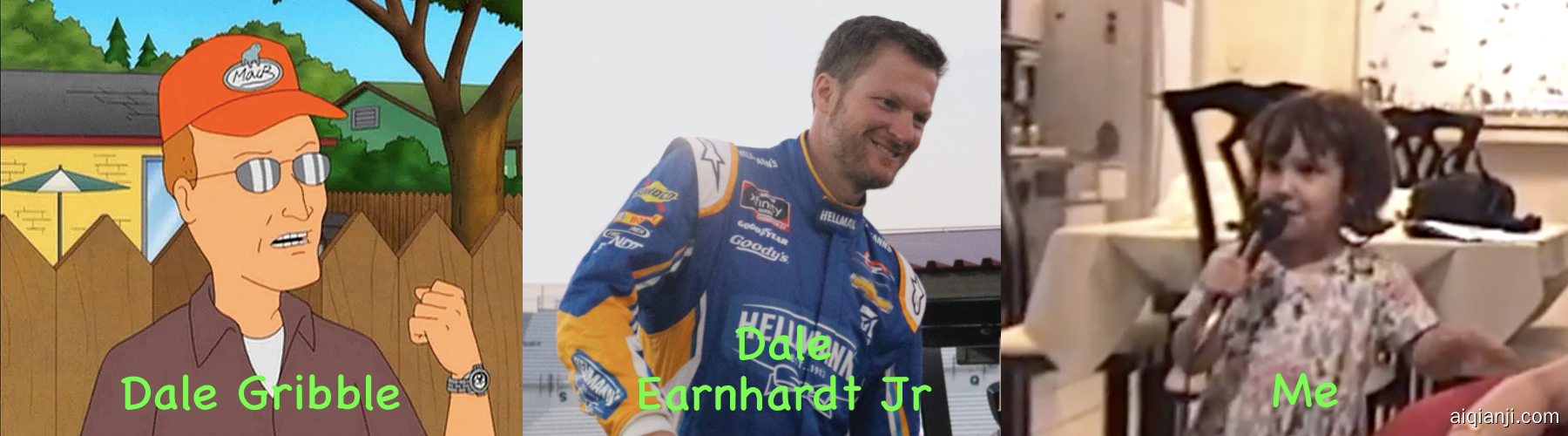 Dale Gribble image credit , Dale Earnhardt Jr image credit