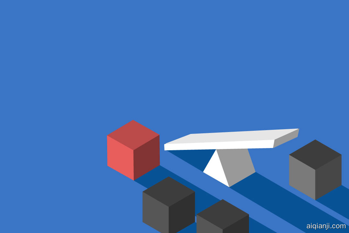 开源创造者和使用者 一个带有方块的天平